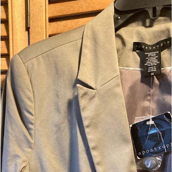 Apostrophe Essential Taupe/Grey/Khaki Jacket/Blazer - Picture 6 of 16